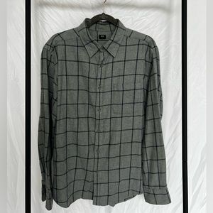 Uniqlo grey flannel shirt size XL